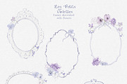 Purple Cottagecore Flowers PNG, a Decorative Illustration by whiteheartdesign (Thumbnail 14 of 17)