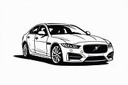 Luxury Sports Sedan Vector Clipart S, an Illustration by Designs_River (Thumbnail 7 of 7)