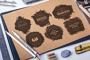 Vintage Grunge Logo Badges, a Branding & Logo Template by Elegrad Design Agency (Thumbnail 1 of 3)