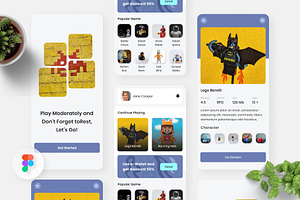 Dolanan - Video Game App, an UI Kit Template by Panen Creative