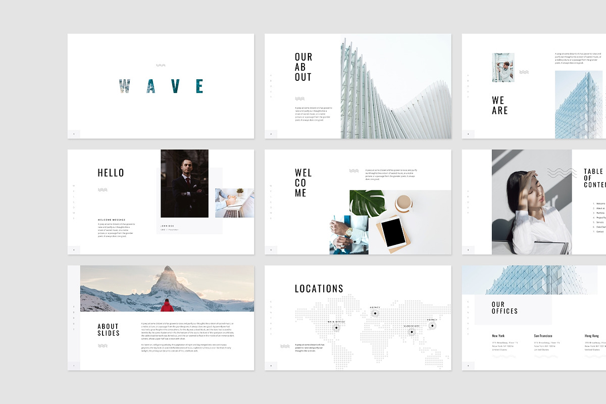Wave - Minimal Animated Pitch Deck, a Presentation Template by TemplateZuu (Photo 5 of 16)