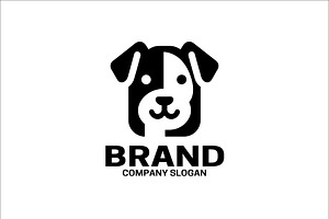 Modern dog logo, a Branding & Logo Template by Vectorium Studio