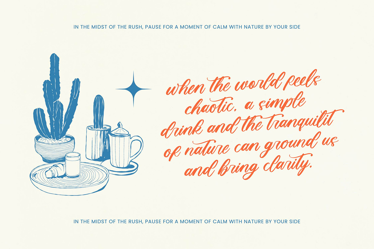 Seafood Gather Bold Calligraphy, a Script Font by Letterena Studios Script (Photo 16 of 20)