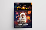 Merry Christmas Flyer Card Template, a Flyer Template by PixelsDesign (Thumbnail 2 of 3)