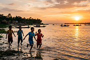 Children playing on the river bank, a Person Photo by nandinigraphics (Thumbnail 3 of 3)