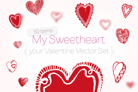 My Sweetheart | Valentine Vector Set preview 4