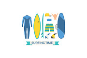 Surfing Trip Vector Elements, an Illustration by Alex Krugli (Thumbnail 3 of 3)