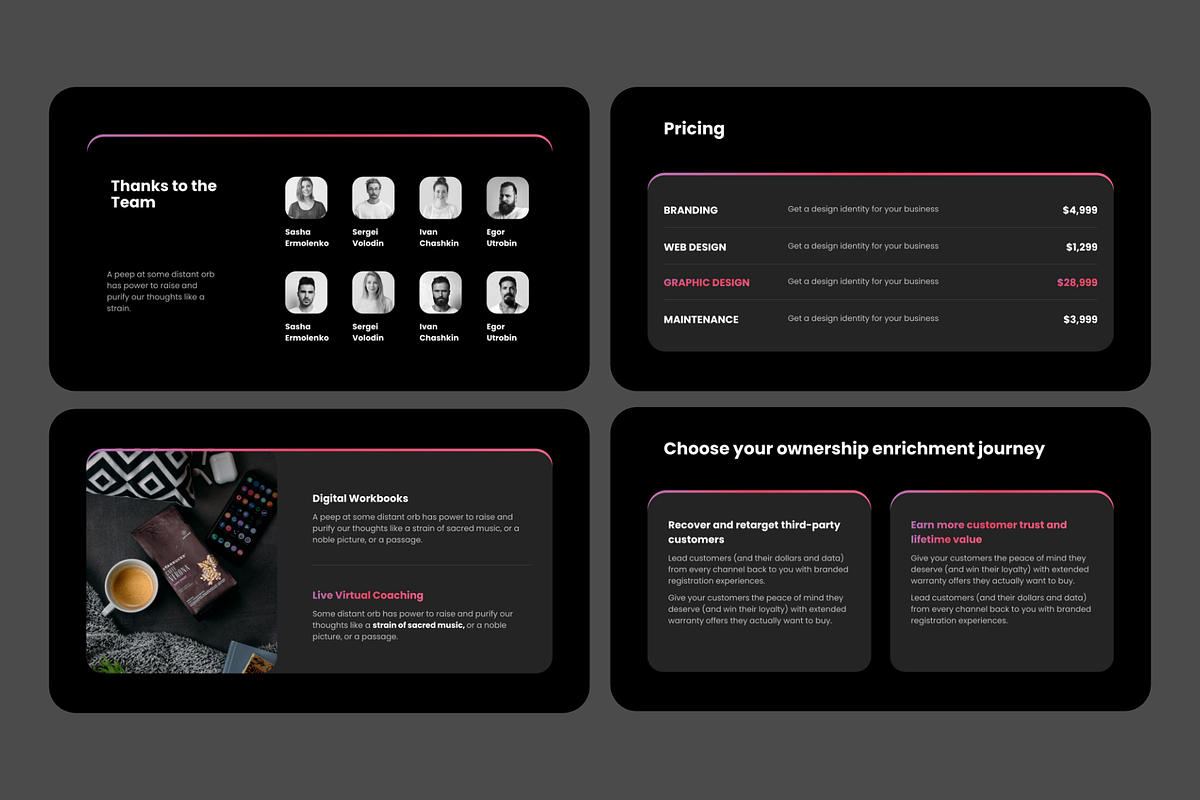 Creative Pitch - Keynote Template, a Presentation Template by MNML Agency (Photo 6 of 21)