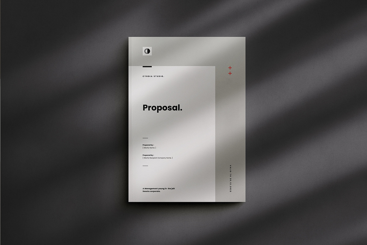 Proposal Template, a Brochure Template by Occy Design (Photo 1 of 9)