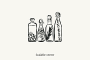 Wine & Dine Vector Bundle, a Food Illustration by Little Gremlin (Thumbnail 4 of 7)