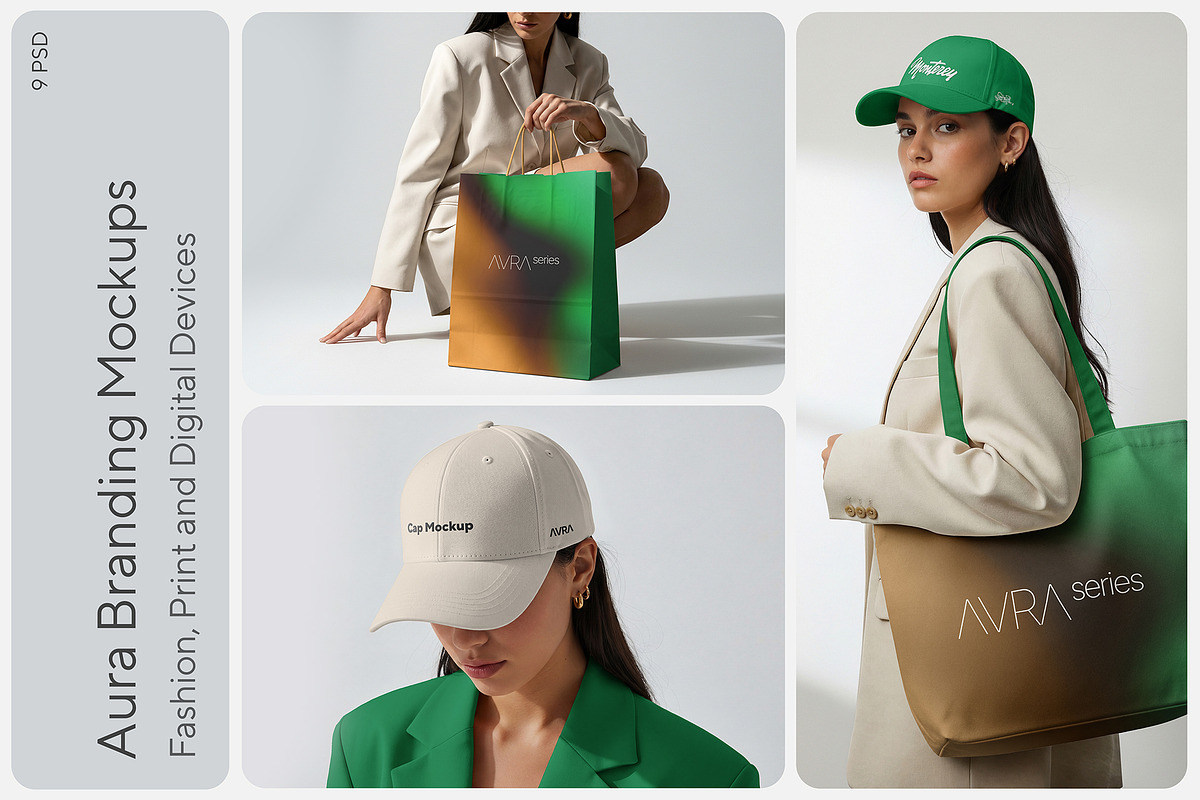 Branding Mockups / Aura Series, a Mockup by Mockup Cloud (Photo 1 of 14)