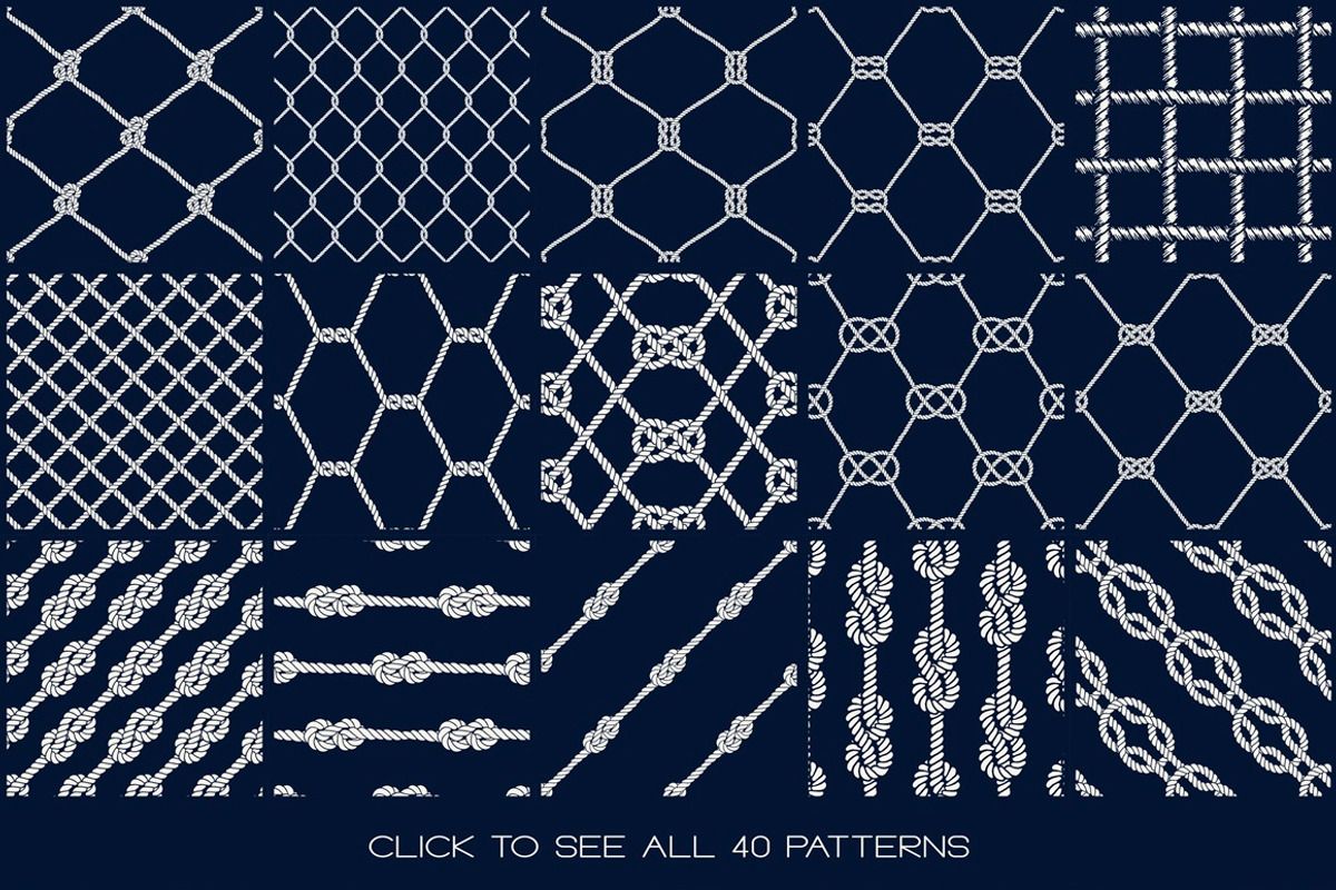 40 Rope Patterns - Big Set, a Pattern Graphic by Anastasia Ivanskaia (Photo 10 of 10)