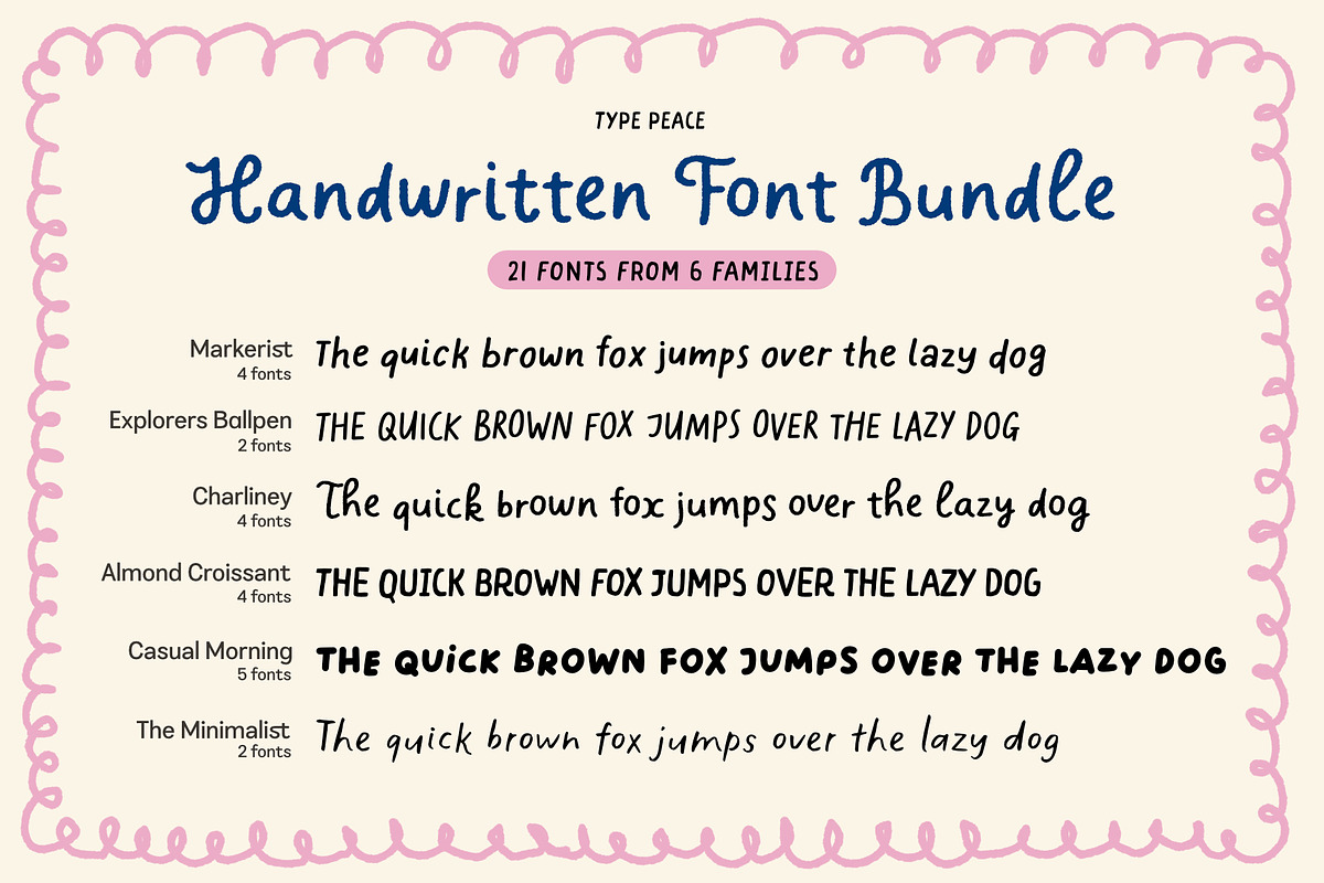 Beloved Handwritten Font Bundle, a Handwritten Font by type peace (Photo 2 of 27)