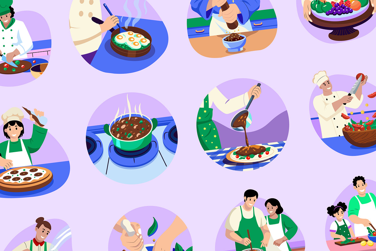 Cooking and Food Illustration Set, a Food Illustration by Creative Stall (Photo 6 of 9)