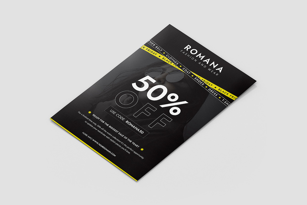 Fashion Black Friday Flyer Template, a Flyer Template by artbart (Photo 4 of 9)