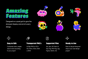 Animated Funny Stickers, a Duotone Icon by Vectors Market (Thumbnail 2 of 8)