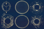 Magic Circles PS Brush & Clipart Set, a Brush Add-On by Paper Element (Thumbnail 7 of 10)