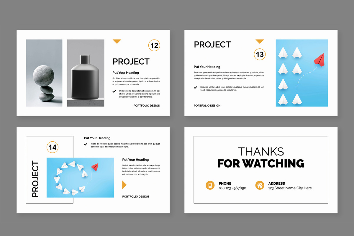Portfolio Presentation Layout, a Presentation Template by ContestDesign (Photo 5 of 5)