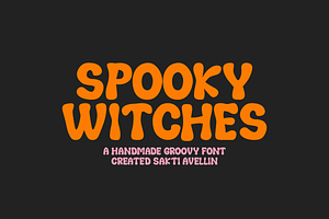 Spooky Witches - Groovy Font