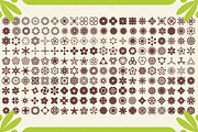 200 Flowers - Vector Shapes Set, a Shape Add-On by pixaroma (Thumbnail 2 of 2)