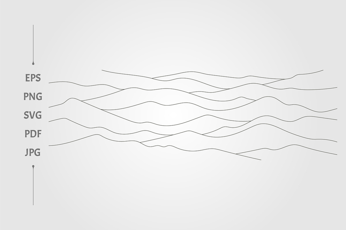 mountain wave continues line design, a Texture Graphic by lawoel (Photo 2 of 3)