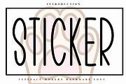Sticker, a Sans Serif Font by FreshTypeINK (Thumbnail 1 of 7)
