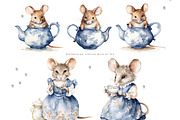At The Mice Tea Party Collection, an Animal Illustration by Pati Paints (Thumbnail 5 of 14)