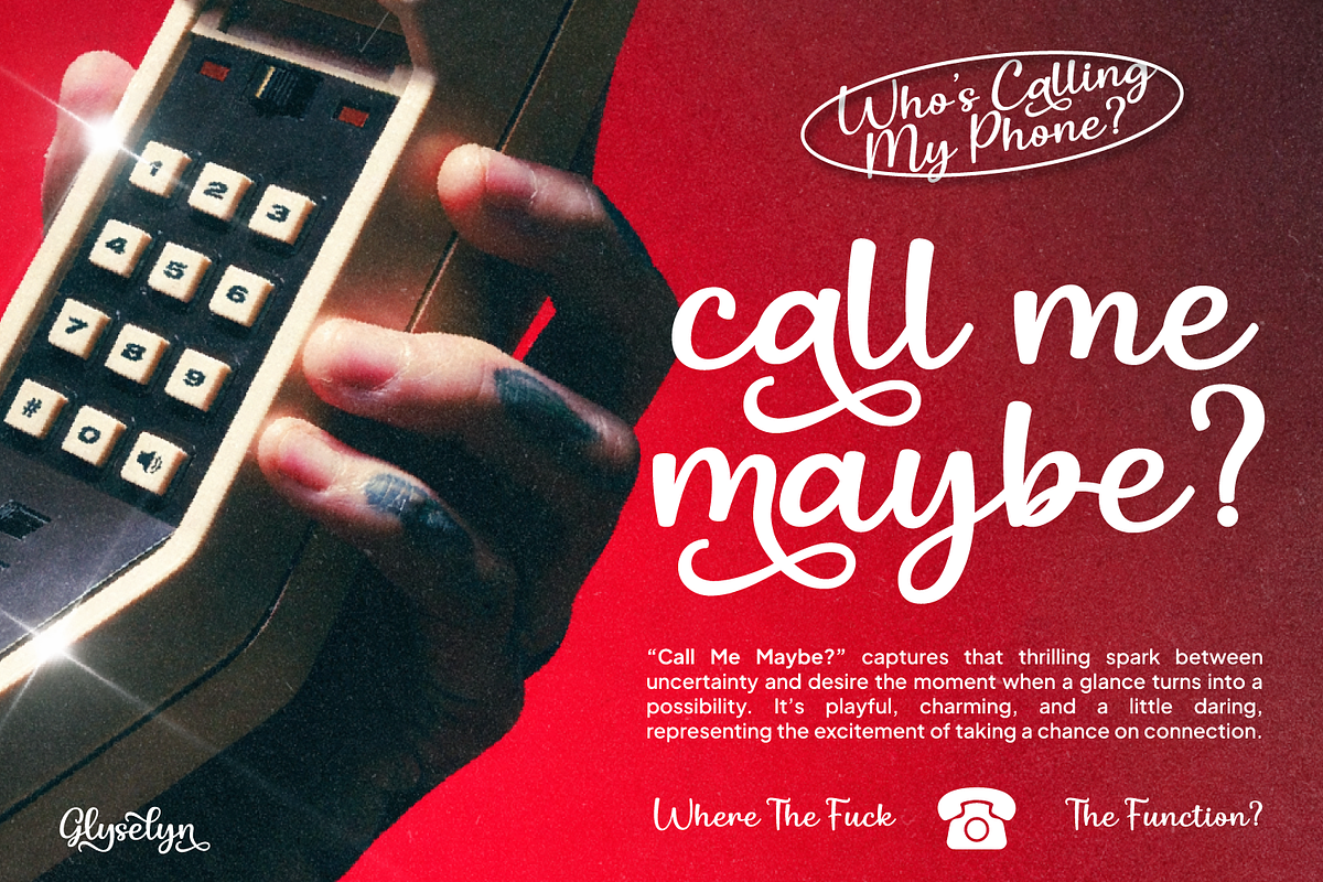 Gliselyn Elegant Retro Script, a Script Font by Haps Space (Photo 8 of 11)