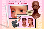 Procreate Female Head Portrait brush, a Brush Add-On by Revabrush (Thumbnail 7 of 8)