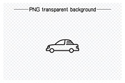 Car Icons Line Illustrations, a Transportation Illustration by Designfour (Thumbnail 6 of 7)