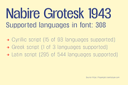 Nabire 1943 Sans Family, a Sans Serif Font by xdCreative (Thumbnail 4 of 13)