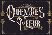Quentes Fleur - A Tatoo Font, a Serif Font by Vava Aryanto (Thumbnail 1 of 7)
