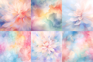 Watercolor Backgrounds. Pastel Color