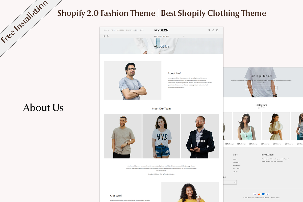 Shopify Modern Clothing Theme, a Shopify Template by QuickArtisan (Photo 14 of 15)
