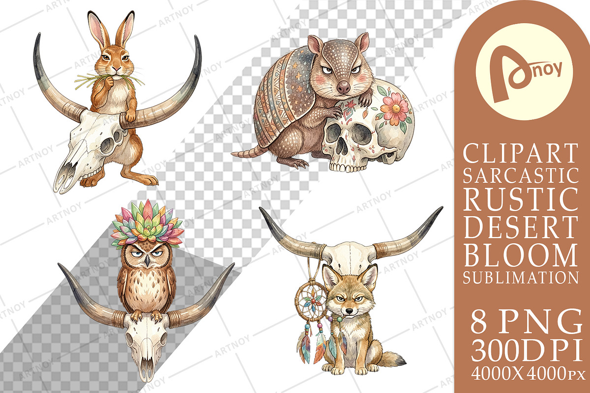 Sarcastic Desert Animal Sublimation, an Animal Illustration by Artnoy (Photo 17 of 18)