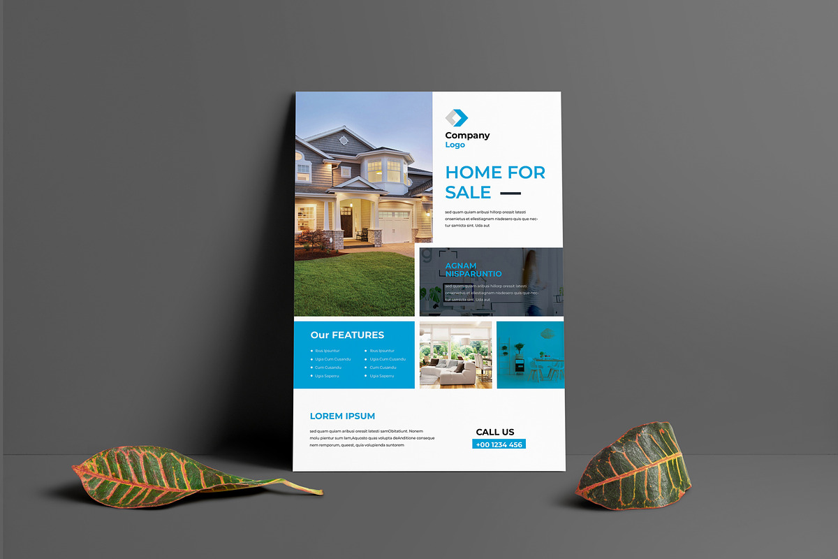Premium Real Estate Flyer Template, a Flyer Template by evgenystudio (Photo 1 of 3)