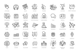 Blogger, Blogging, Blog Icons, an Object Illustration by Tettygreen
