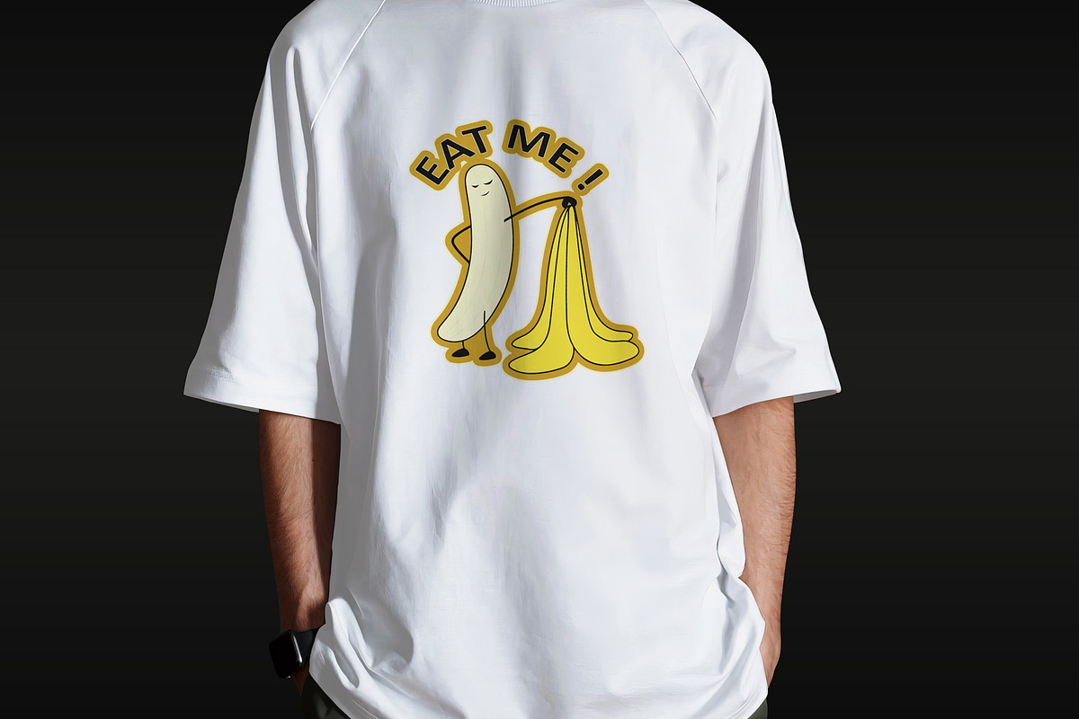Eat Me Funny Banana T-Shirt Design, an Object Illustration by Ahluva Studio (Photo 5 of 6)