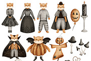 Fox Halloween Party. Kids collection, an Animal Illustration by Linerisyart (Thumbnail 15 of 16)