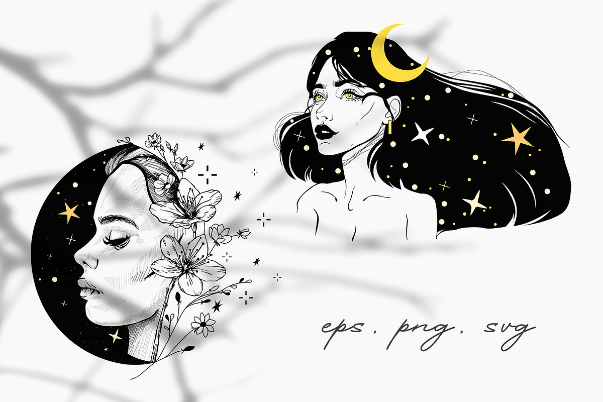 Celestial Women - Illustrations, an Illustration by Pretty Meerkat (Photo 7 of 9)