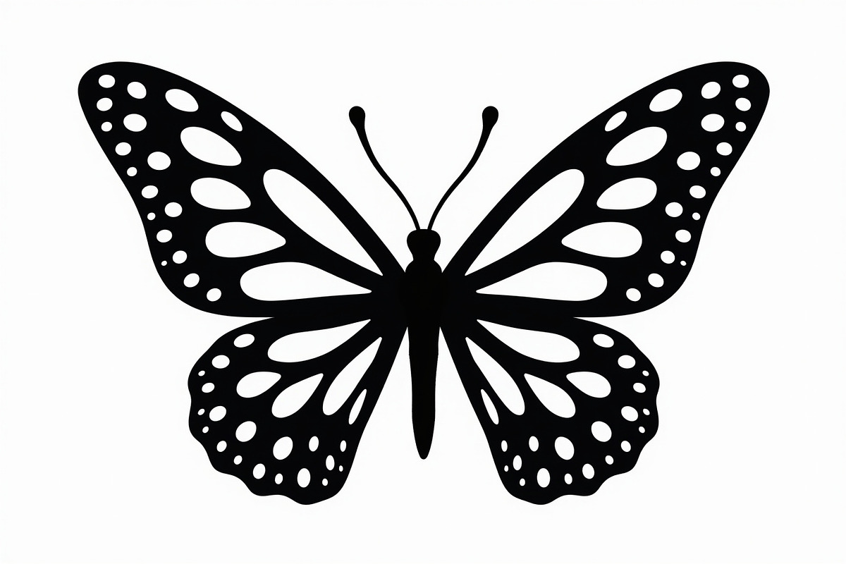 butterfly laser cut design, an Illustration by BIPLOB EXPERT (Photo 12 of 13)