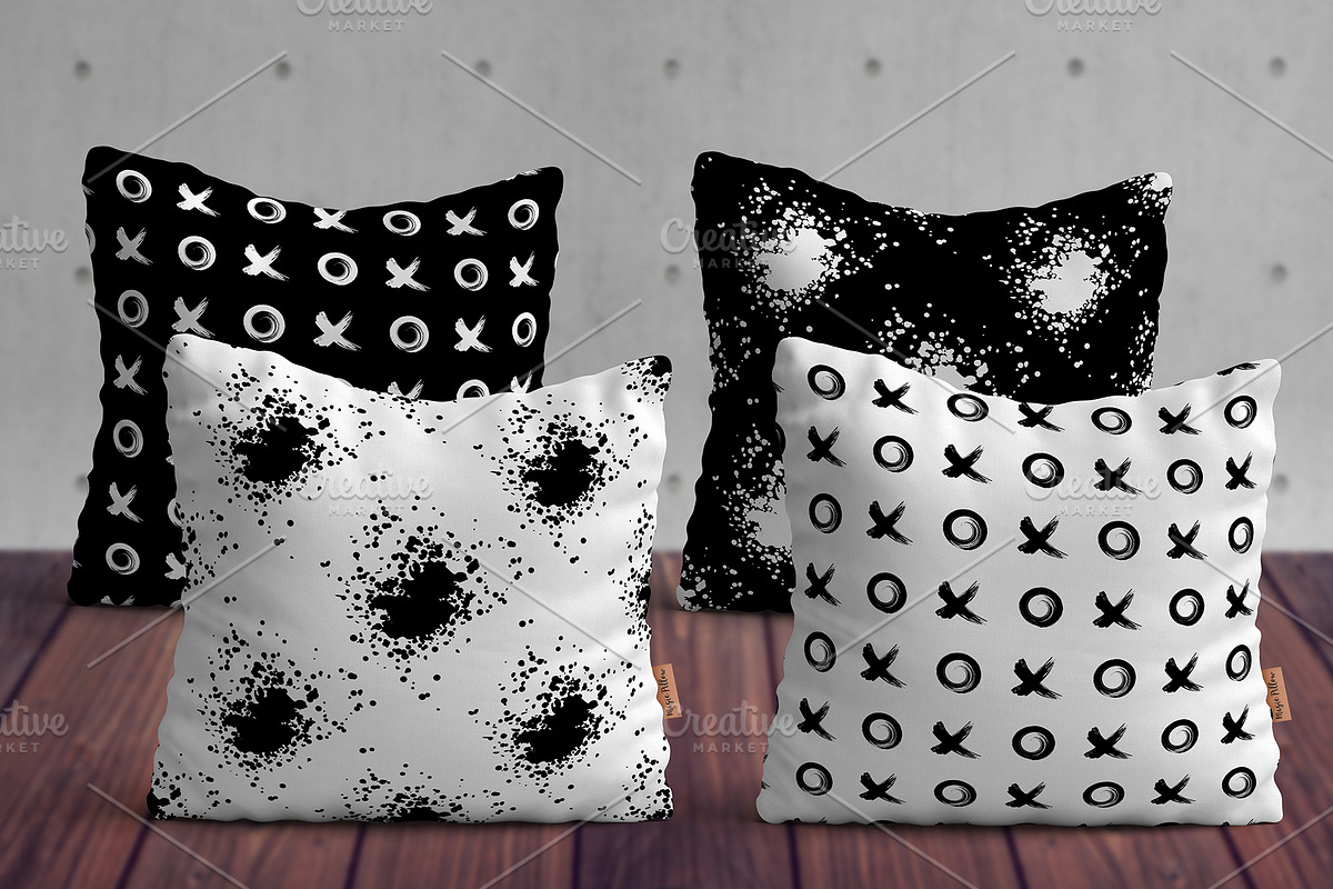 Paint Splatter & Stroke Patterns, a Pattern Graphic by NKTN graphics (Photo 3 of 16)