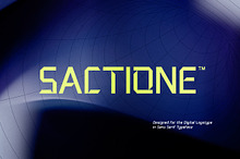 Sactione - Digital Logo Font