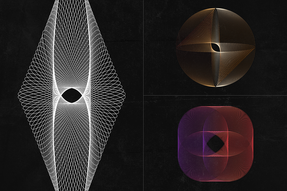 50 Wireframe Shapes Vol.3, an Object Graphic by Graphicdome