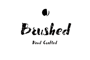 Brushed Font Rough Textured