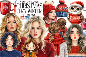Cozy Winter Clipart Bundle, an Illustration by Daily.Designs