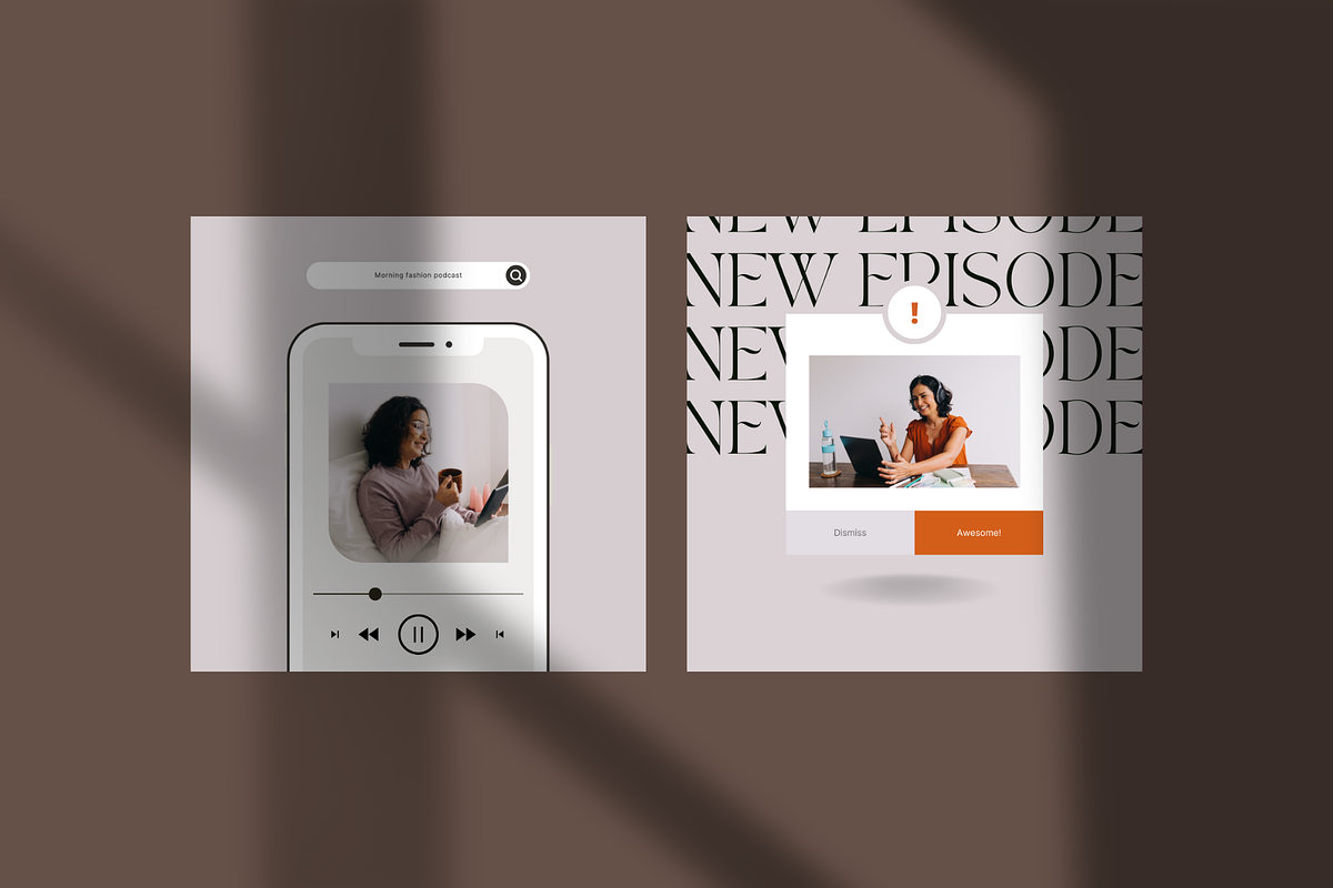 Podcast Canva Instagram Post, a Social Media Template by Angkalimabelas (Photo 3 of 8)