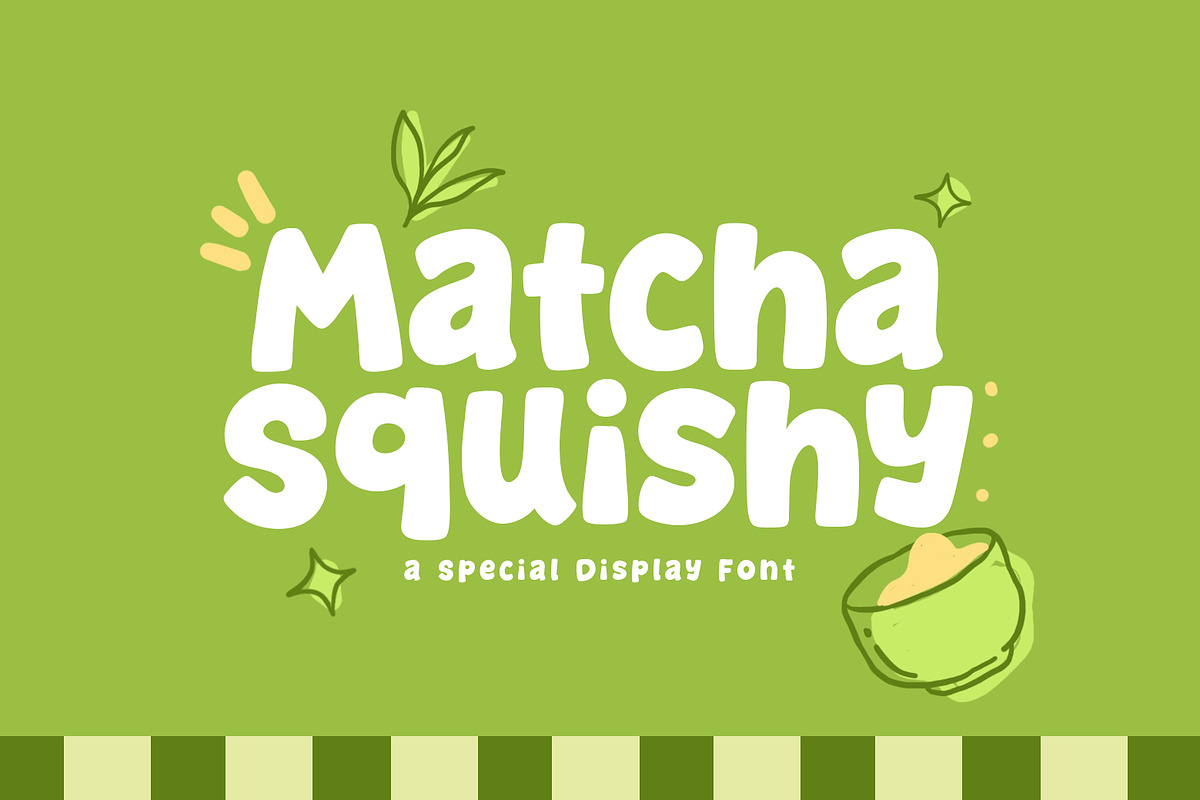 Matcha Squishy - A Fun & Cozy Font, a Handwritten Font by khurasan (Photo 1 of 6)