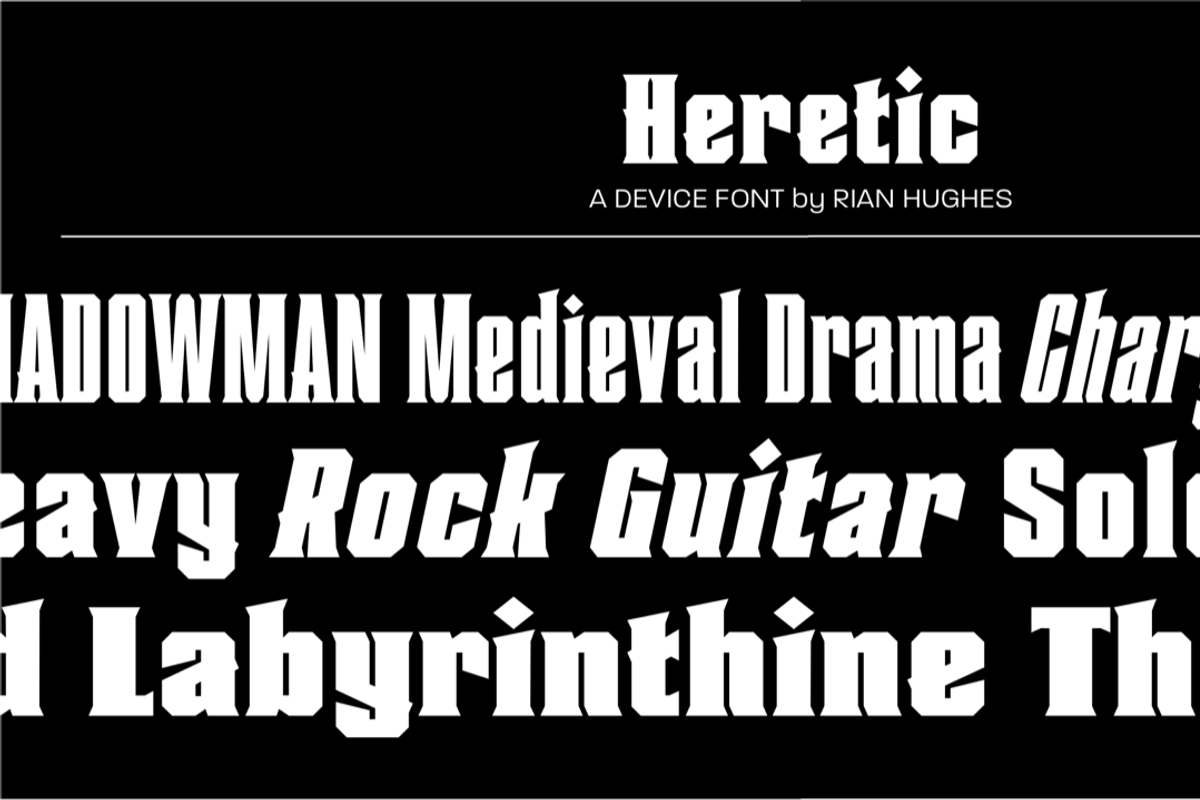 Heretic, a Serif Font by Device (Photo 5 of 5)