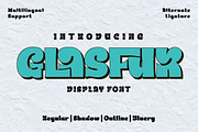 Glasfur - Bubble Display Font, a Handwritten Font by twinstd (Thumbnail 1 of 10)